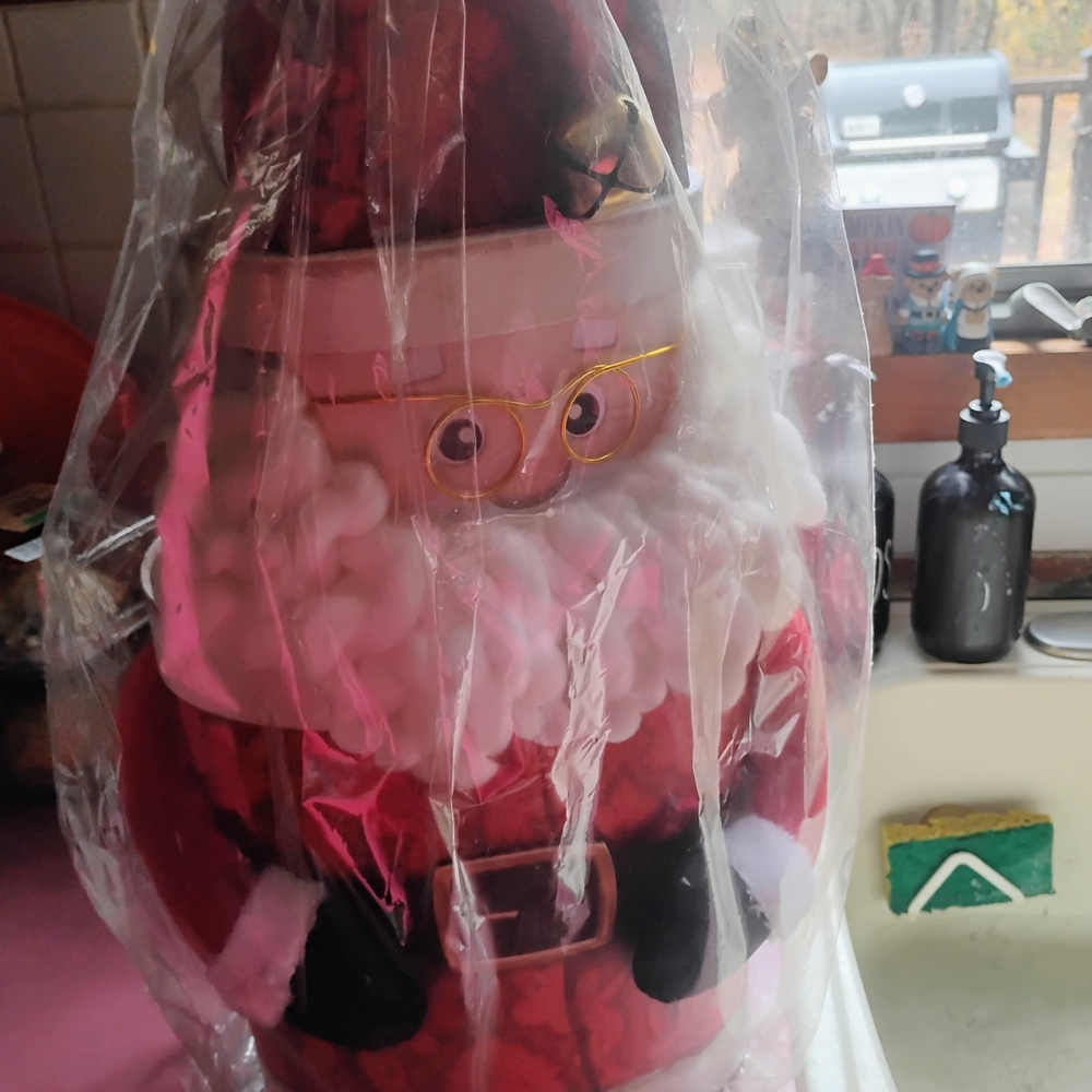 Jolly Santa Claus Figurine - Red and White. Individual Boxes.